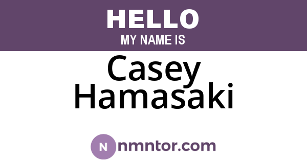 Casey Hamasaki