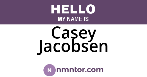 Casey Jacobsen