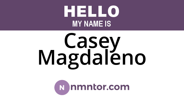 Casey Magdaleno