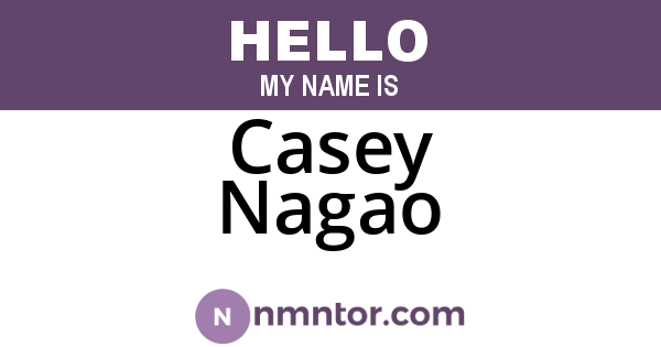 Casey Nagao