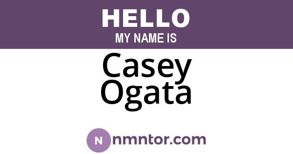 Casey Ogata