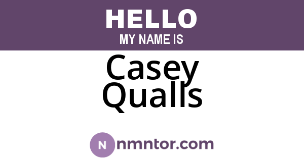 Casey Qualls