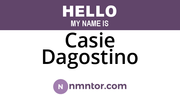 Casie Dagostino