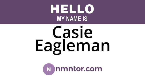 Casie Eagleman