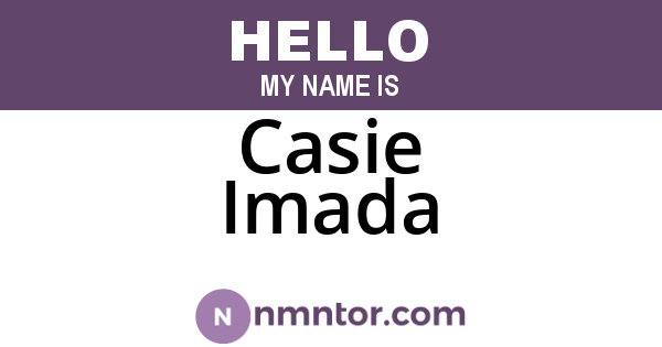 Casie Imada