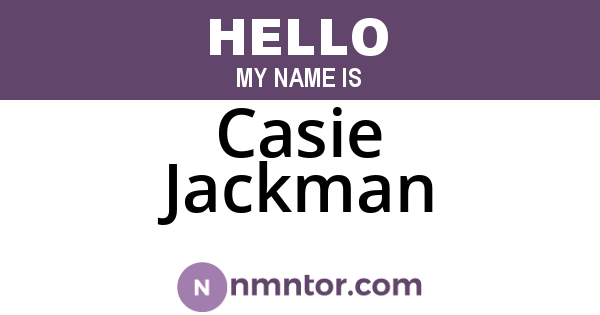 Casie Jackman