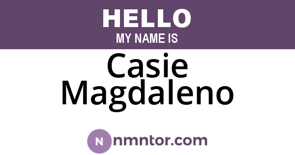 Casie Magdaleno