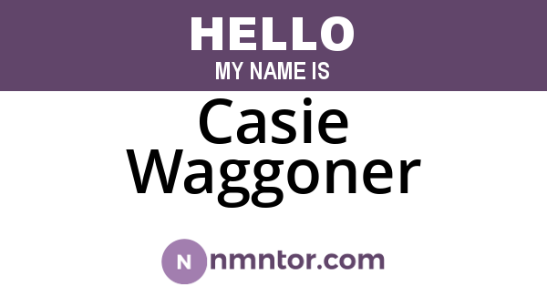 Casie Waggoner