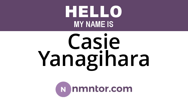 Casie Yanagihara