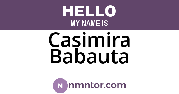 Casimira Babauta