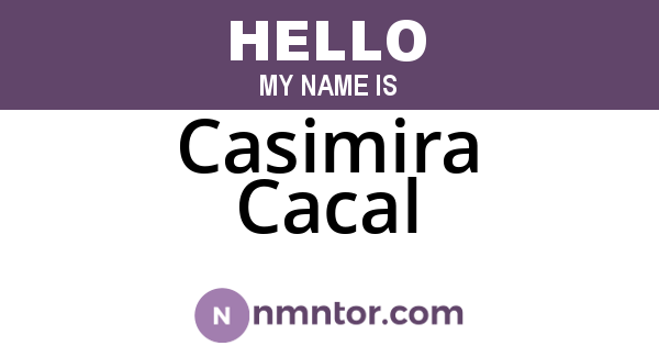 Casimira Cacal