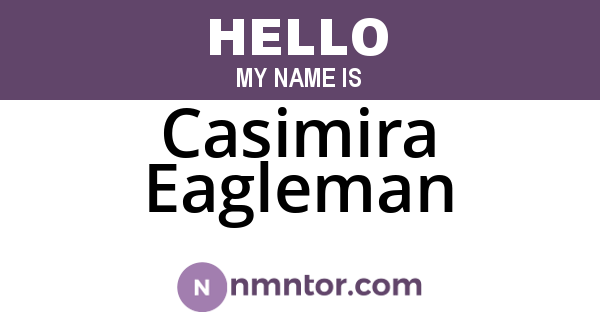 Casimira Eagleman