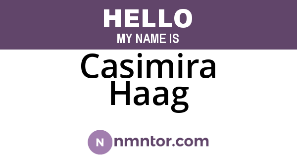 Casimira Haag
