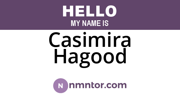 Casimira Hagood