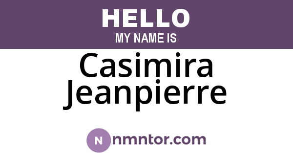 Casimira Jeanpierre