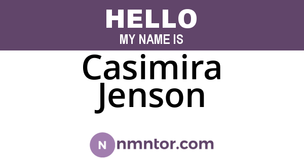 Casimira Jenson