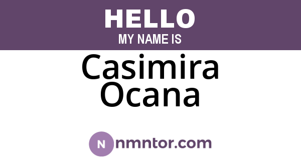 Casimira Ocana