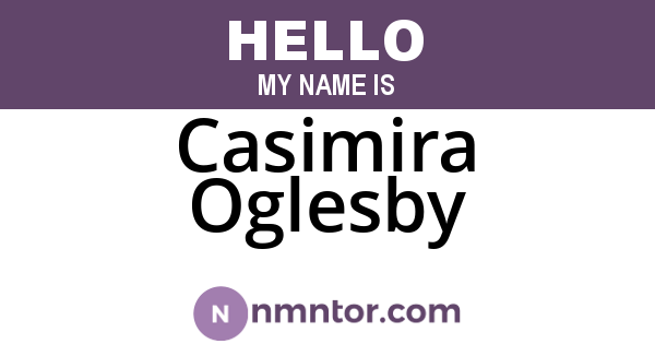 Casimira Oglesby