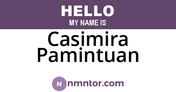 Casimira Pamintuan
