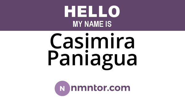 Casimira Paniagua