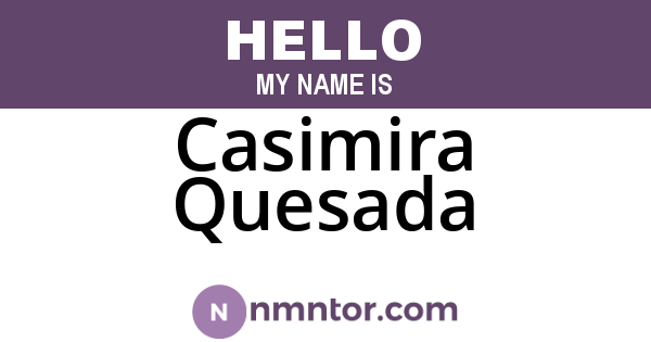 Casimira Quesada