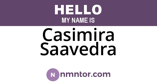 Casimira Saavedra