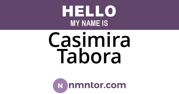 Casimira Tabora