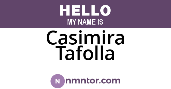 Casimira Tafolla