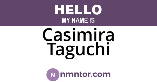 Casimira Taguchi