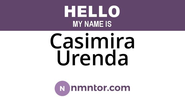Casimira Urenda