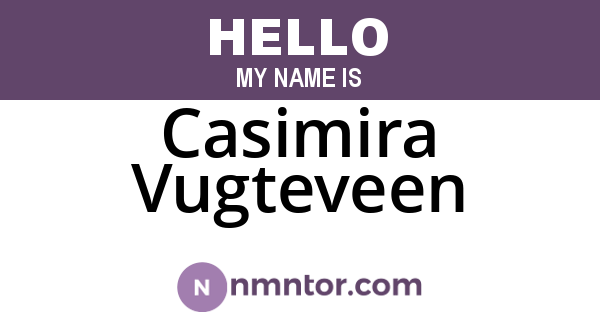 Casimira Vugteveen