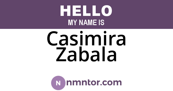 Casimira Zabala