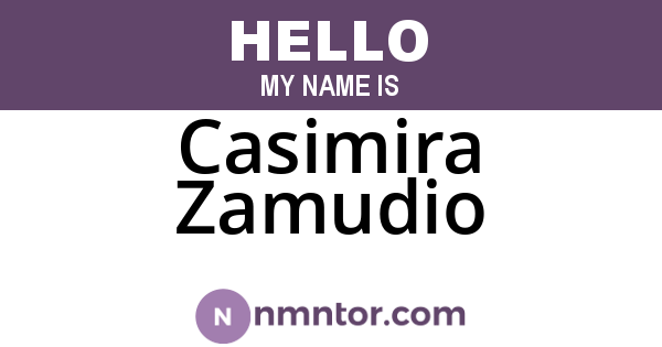 Casimira Zamudio