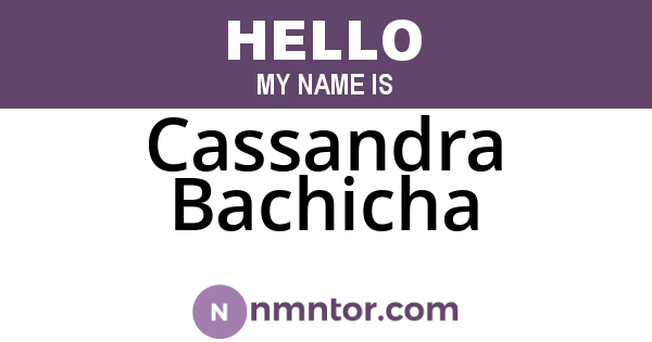 Cassandra Bachicha
