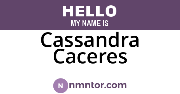 Cassandra Caceres