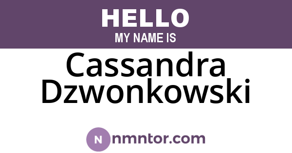 Cassandra Dzwonkowski