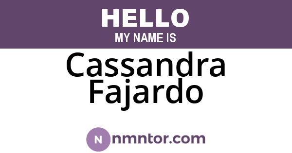 Cassandra Fajardo