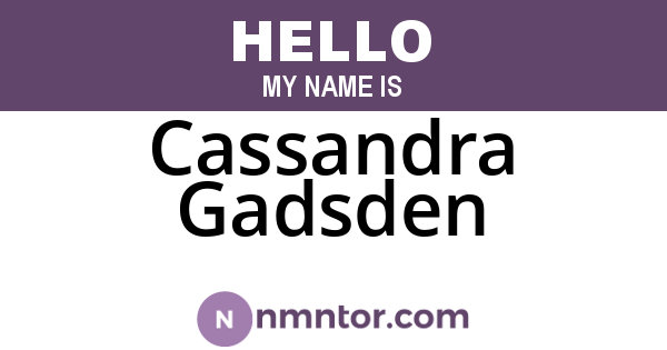 Cassandra Gadsden