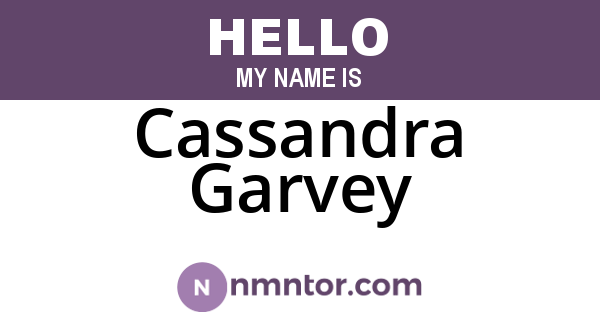 Cassandra Garvey