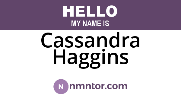 Cassandra Haggins