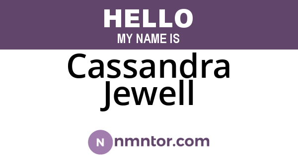 Cassandra Jewell