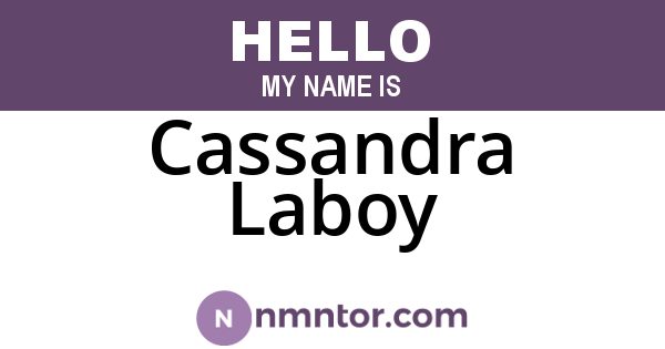 Cassandra Laboy