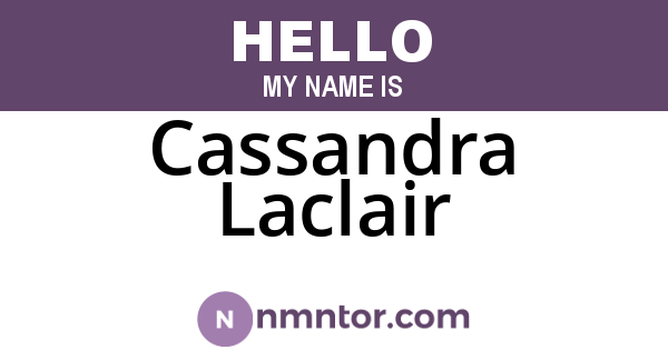 Cassandra Laclair