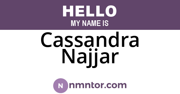 Cassandra Najjar