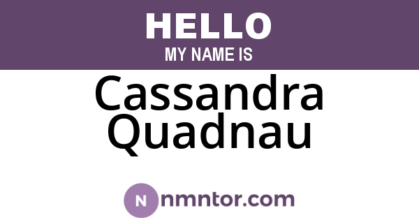 Cassandra Quadnau