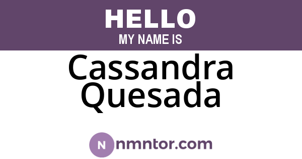 Cassandra Quesada