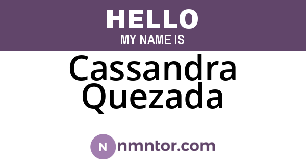 Cassandra Quezada