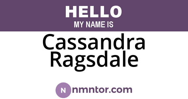 Cassandra Ragsdale