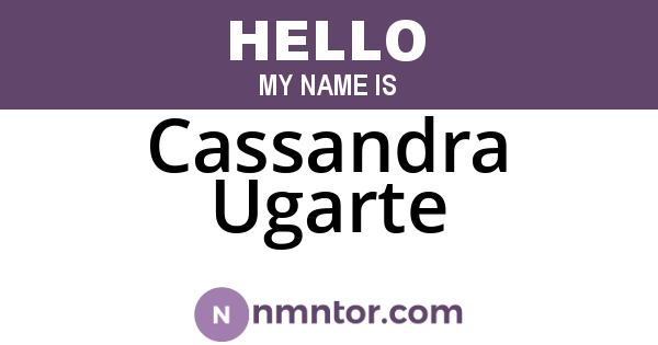Cassandra Ugarte