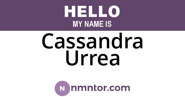 Cassandra Urrea